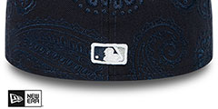 Yankees SWIRL Navy Fitted Hat by New Era - 4th View