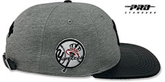 Yankees TEAM-BASIC STRAPBACK Grey-Navy Hat by Pro Standard - 4th View