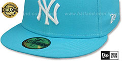 Yankees TEAM-BASIC Vice Blue-White Fitted Hat by New Era - 4th View