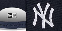 Yankees TEAM-SCRIPT SNAPBACK Navy Hat by New Era - 4th View