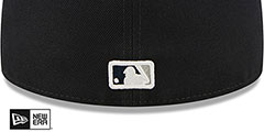 Yankees TRIPLE THREAT IDENTITY Navy Fitted Hat by New Era - 4th View