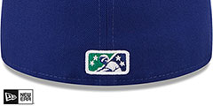 Yard Goats MILB MARVEL DEFENDERS Royal-Green Fitted Hat by New Era - 4th View