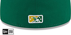 Yard Goats THEME NIGHT Green-Gold Fitted Hat by New Era - 4th View