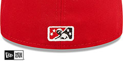 Yard Goats THEME NIGHT Red Fitted Hat by New Era - 4th View