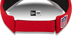 49ers 2023 NFL TRAINING CAMP VISOR Red by New Era - 5th View