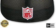 49ers SB XXIX MESH-BACK SIDE-PATCH Black-Black Fitted Hat by New Era - 5th View