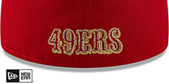 49ers SUPER BOWL LVIII Red Fitted Hat by New Era - 5th View