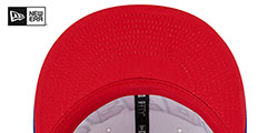 76ers COLOR BLOCK BACK HALF SNAPBACK Hat by New Era - 5th View