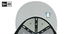 76ers NBA SILHOUETTE PINWHEEL White-Grey Fitted Hat by New Era - 5th View