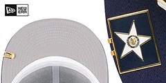 Astros CITY FLAG VISOR CLIP SIDE-PATCH Navy Hat by New Era - 5th View