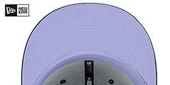 Athletics 1989 WS POLAR LIGHTS Green-Lavender Fitted Hat by New Era - 5th View