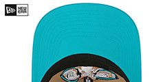 Baysox COPA STRAPBACK Khaki-Teal Hat by New Era - 5th View