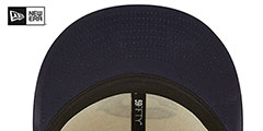 Bears 2022 NFL SIDELINE Cream-Navy Fitted Hat by New Era - 5th View