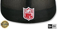 Bills EST 1960 MESH-BACK SIDE-PATCH Black-Black Fitted Hat by New Era - 5th View