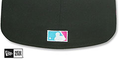 Braves MIAMI VICE SIDE-PATCH Black-Beetroot Fitted Hat by New Era - 5th View