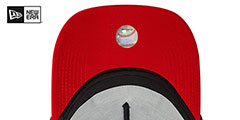 Braves RALLY DRIVE A-FRAME TRUCKER SNAPBACK Navy-White Hat by New Era - 5th View