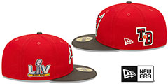 Buccaneers LETTERMAN SIDE-PATCH Fitted Hat by New Era - 5th View