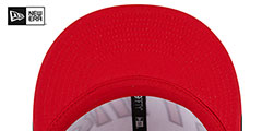 Bulls COLOR BLOCK BACK HALF SNAPBACK Hat by New Era - 5th View