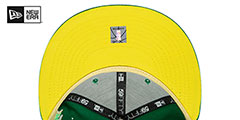 Celtics 17X NBA CHAMPS CITRUS POP Green-Yellow Fitted Hat by New Era - 5th View