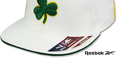 Celtics LARRY BIRD SWINGMAN White-Green Fitted Hat by Reebok - 5th View