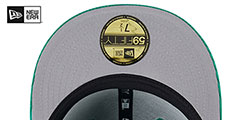 Celtics LETTERMAN PIN CORDUROY Kelly Fitted Hat by New Era - 5th View