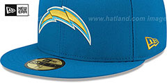 Chargers NFL TEAM-BASIC Blue Fitted Hat by New Era - 5th View