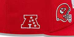 Chiefs MULTI-AROUND Red Fitted Hat by New Era - 5th View