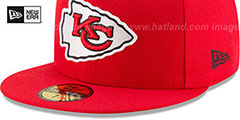 Chiefs NFL TEAM-BASIC Red Fitted Hat by New Era - 5th View