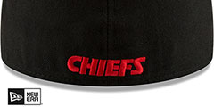 Chiefs SUPER BOWL LVIII Black Fitted Hat by New Era - 5th View