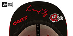 Chiefs TRIPLE THREAT IDENTITY Red Fitted Hat by New Era - 5th View