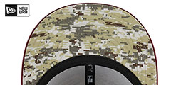 Commanders 2023 SALUTE-TO-SERVICE SNAPBACK Camo-Burgundy Hat by New Era - 5th View