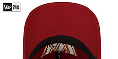 Commanders CORE-CLASSIC STRAPBACK Burgundy Hat by New Era - 5th View