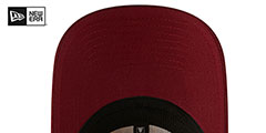 Commanders DASHMARK SIDELINE SNAPBACK Gold-Burgundy Hat by New Era - 5th View