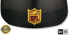 Commanders SB XXII MESH-BACK SIDE-PATCH Black-Black Fitted Hat by New Era - 5th View