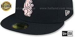 Cubs 1914 COOPERSTOWN PINK LOGO BOTTOM Fitted Hat by New Era - 5th View