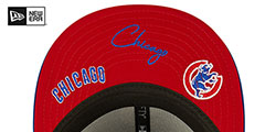 Cubs TRIPLE THREAT IDENTITY Royal Fitted Hat by New Era - 5th View