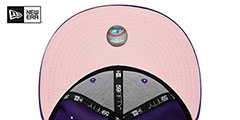 Diamondbacks LOGO BLOOM SIDE-PATCH Purple-Pink Fitted Hat by New Era - 5th View