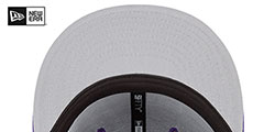 Diamondbacks STATEVIEW Purple Fitted Hat by New Era - 5th View