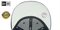 Dodgers 2020 WORLD SERIES SILVER-BOTTOM Royal Fitted Hat by New Era - 5th View