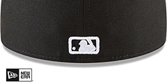 Dodgers 2024 WORLD SERIES CHAMPIONS Black-White Fitted Hat by New Era - 5th View