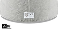 Dodgers 2024 WORLD SERIES CHAMPIONS Grey-White Fitted Hat by New Era - 5th View