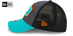 Dolphins 2021 NFL TRUCKER DRAFT FLEX  Hat by New Era - 5th View