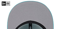 Dolphins TEAM-SCRIPT SNAPBACK Aqua Hat by New Era - 5th View