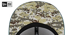 Eagles 2023 SALUTE-TO-SERVICE SNAPBACK Camo-Green Hat by New Era - 5th View