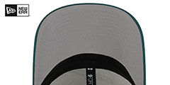 Eagles DASHMARK SIDELINE SNAPBACK White-Green Hat by New Era - 5th View