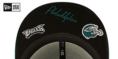 Eagles TRIPLE THREAT IDENTITY Green Fitted Hat by New Era - 5th View