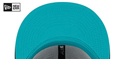 Giants 2012 WS POLAR LIGHTS Black-Teal Fitted Hat by New Era - 5th View