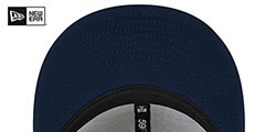 Giants 2024 HISTORIC SIDELINE Stone-Navy Fitted Hat by New Era - 5th View