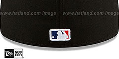 Giants PAISLEY QUILT BOTTOM Black Fitted Hat by New Era - 5th View