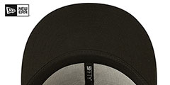 Hammerheads MILB ONFIELD HOME Black Fitted Hat by New Era - 5th View